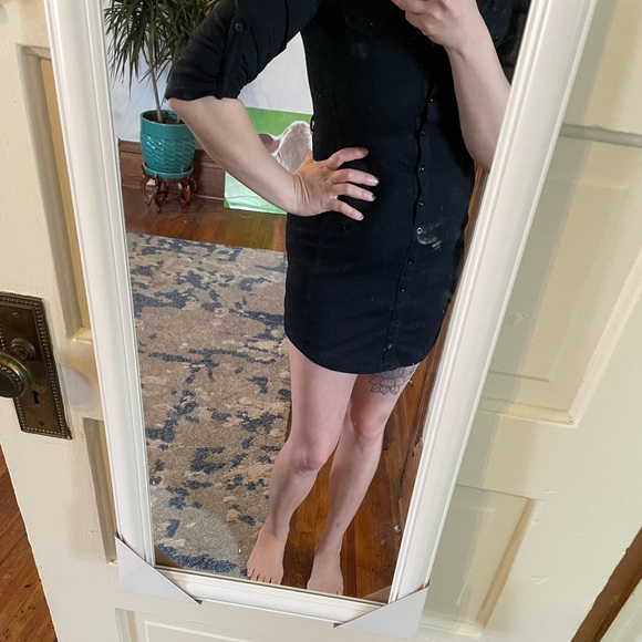 Black collared dress/shirt, last chance-donating 9/15 - Picture 7 of 9